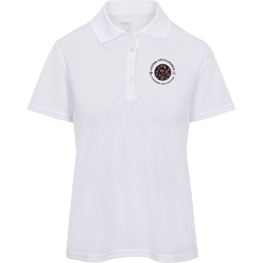 Womens #ROCKKINGDOM Pique Polo WHT