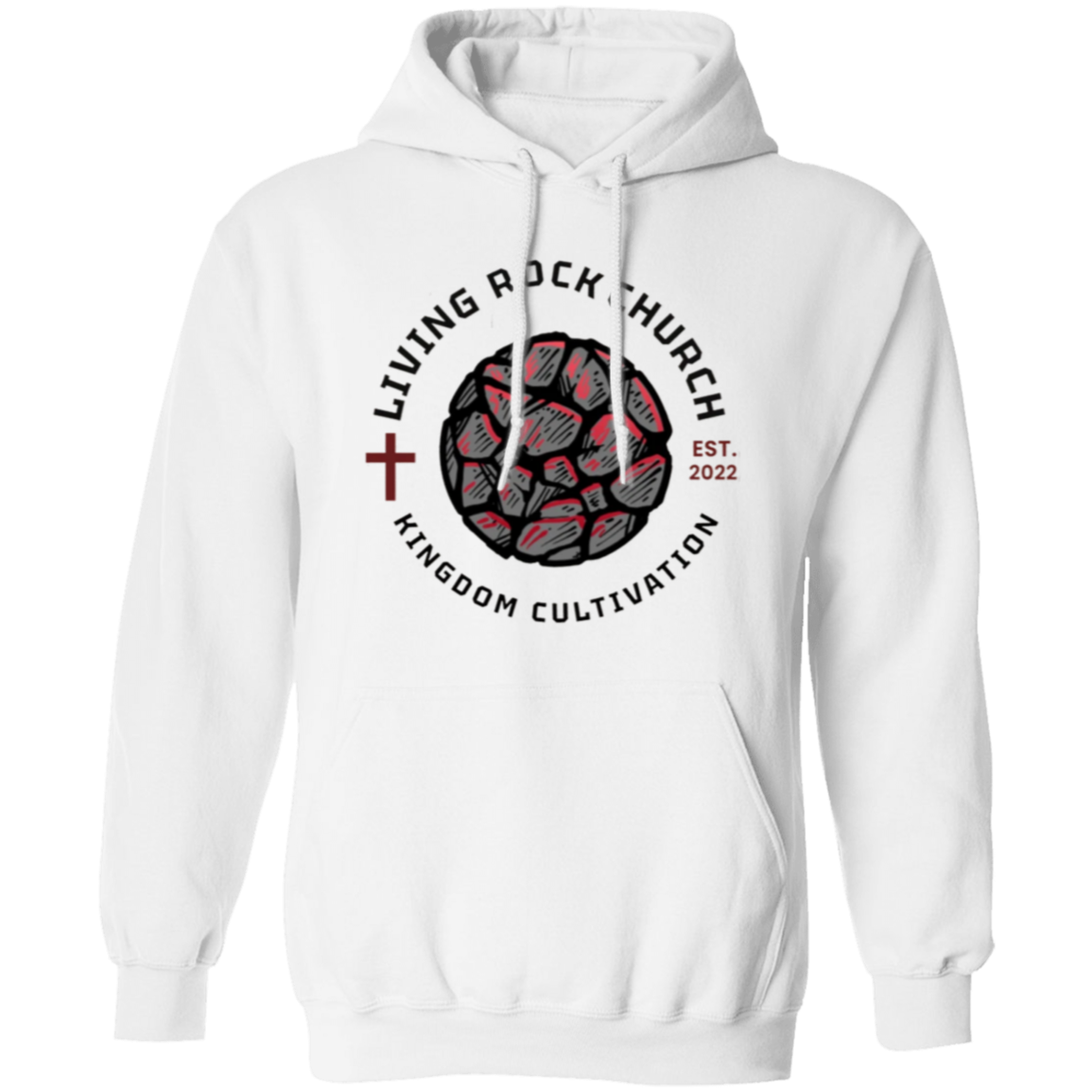 MEN'S #ROCKKINGDOM HOODIE WHT